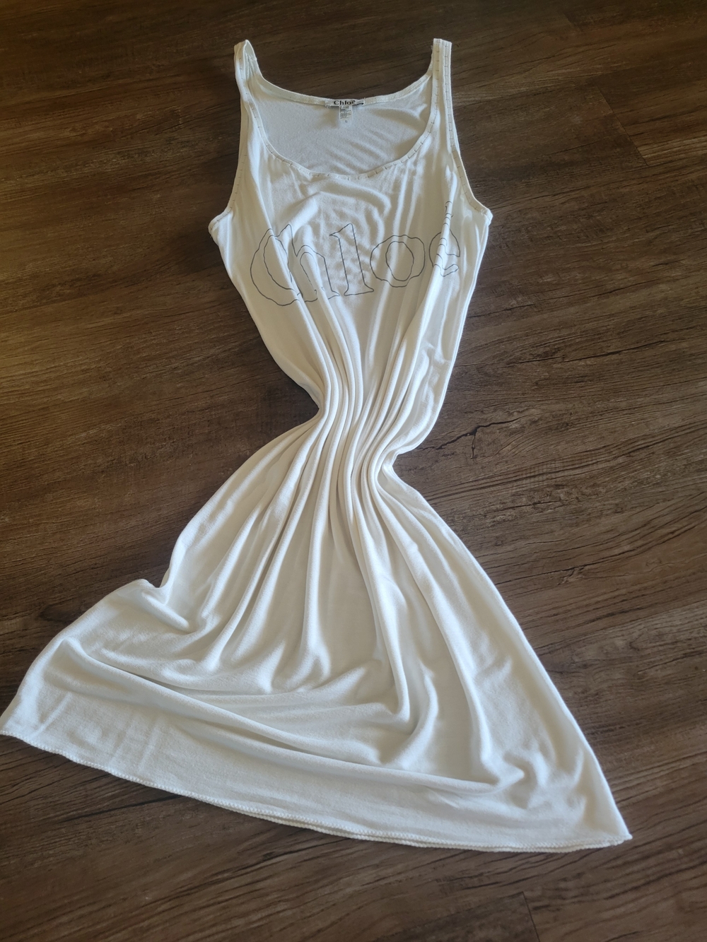 Chloe White Sleeveless Slip Dress